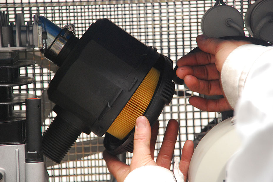 Luchtfilter (2012666) schoonmaken HAMA Spackspuit en Airless Machines